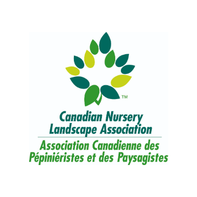 Canadian Nursery Landscape Association logo with leaf design.